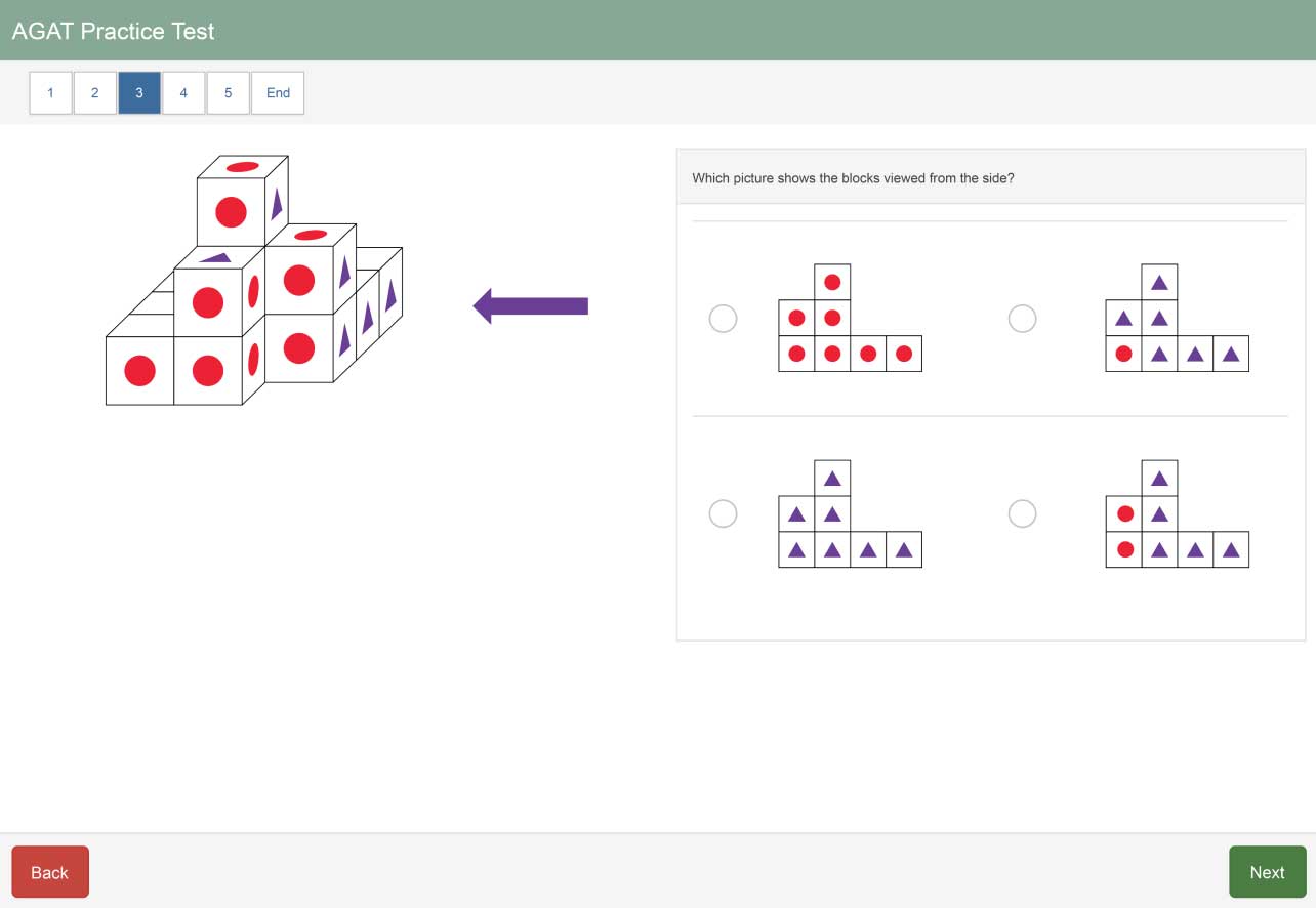 AGAT website practice test mock up 1